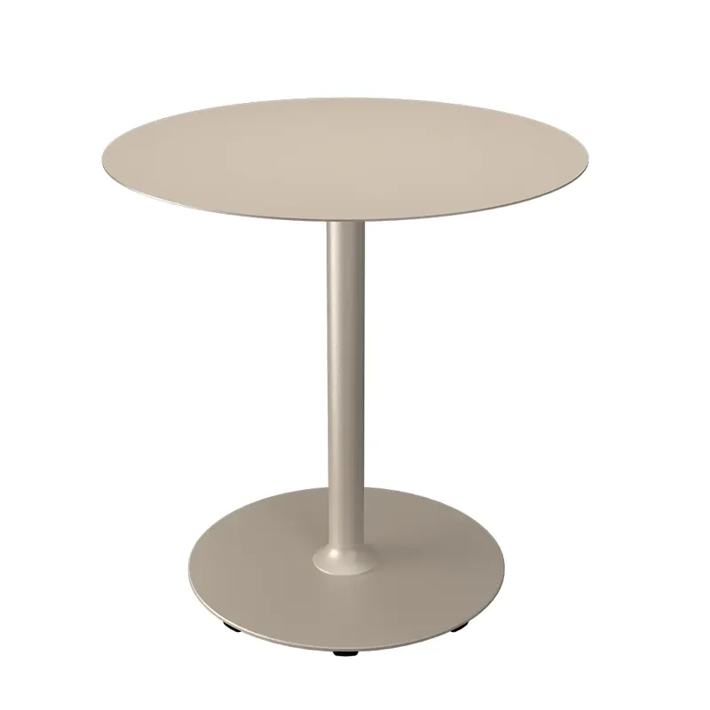 PICO Cafébord Ø74 cm, rund bas Beige risnedsättning